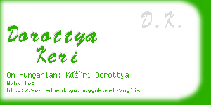 dorottya keri business card